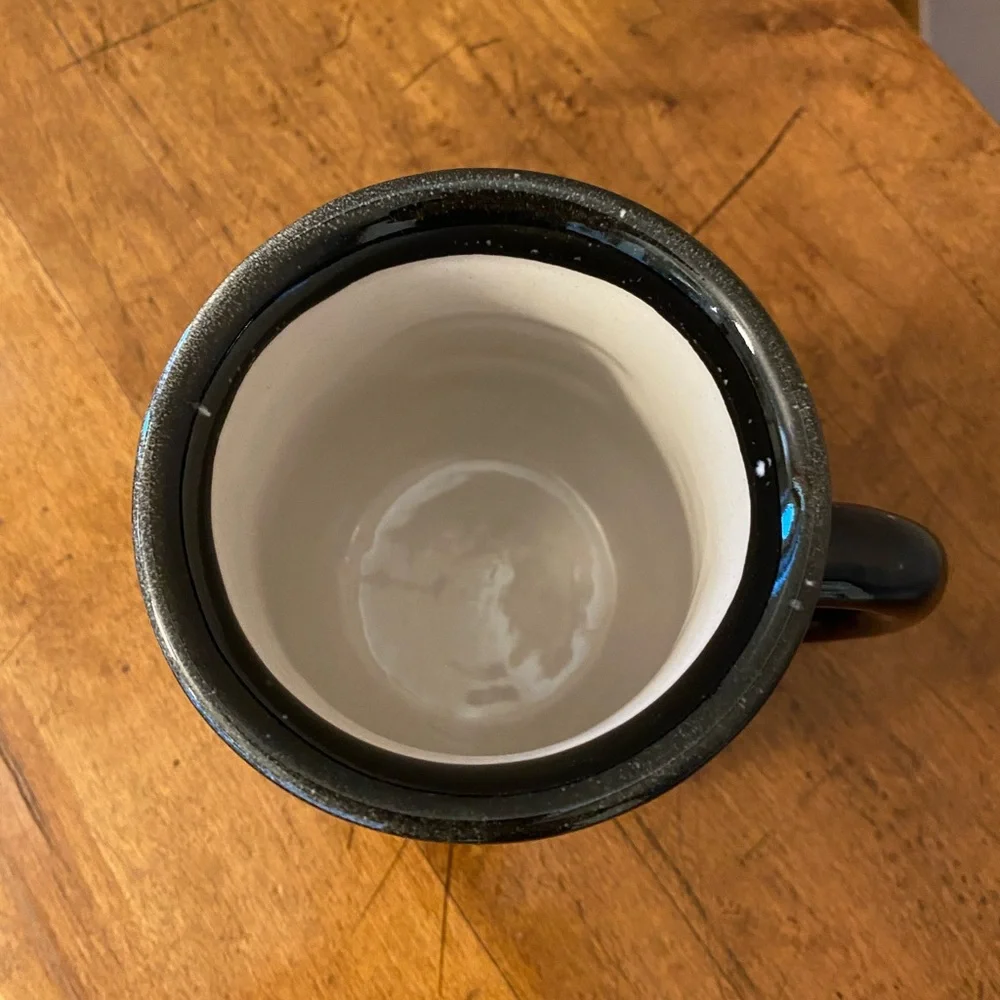 Harley Dude Coffee Cup Mug Pottery Black